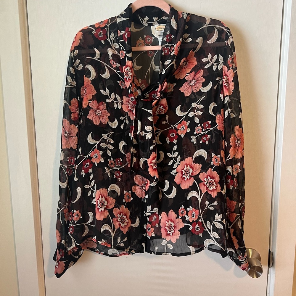 Talbot Pure Silk Blouse with Bow